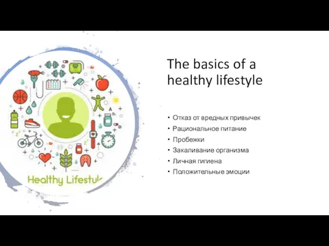 The basics of a healthy lifestyle Отказ от вредных привычек