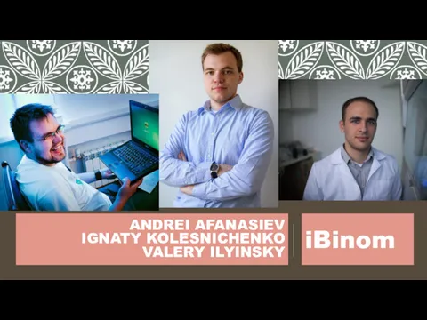 ANDREI AFANASIEV IGNATY KOLESNICHENKO VALERY ILYINSKY iBinom