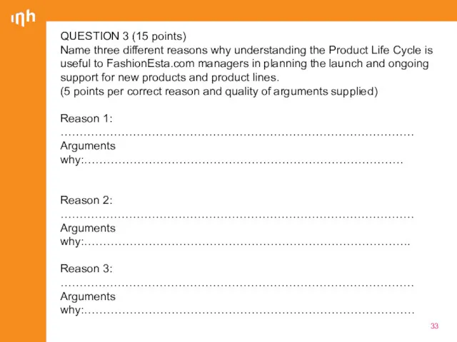 QUESTION 3 (15 points) Name three different reasons why understanding