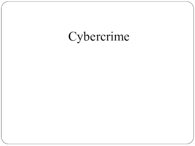 Cybercrime