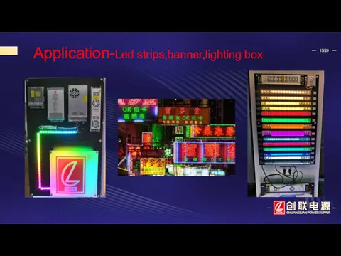 Application-Led strips,banner,lighting box