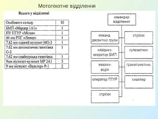 Мотопіхотне відділення