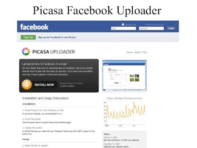 Picasa Facebook Uploader