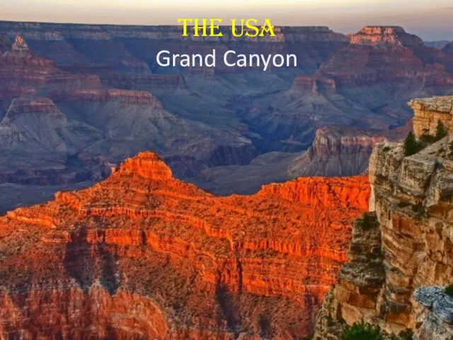The USA Grand Canyon