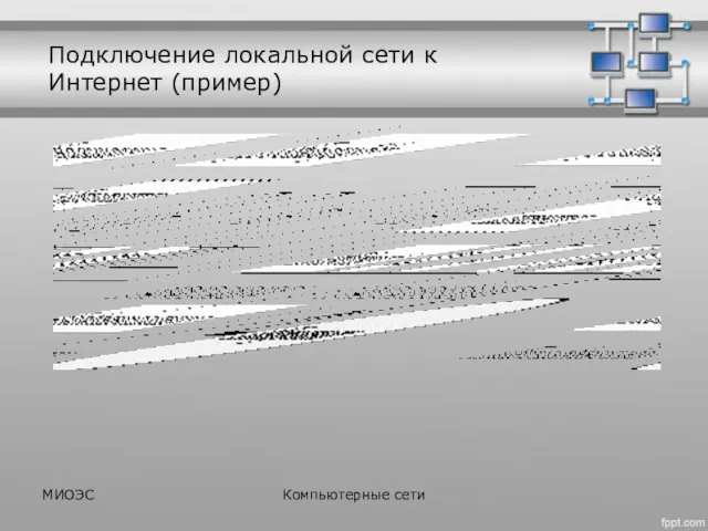 МИОЭС Компьютерные сети Подключение локальной сети к Интернет (пример)