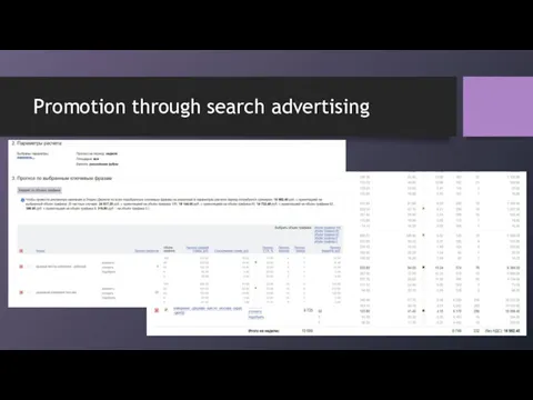 Promotion through search advertising