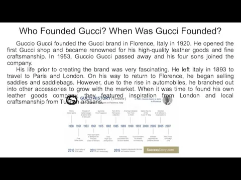 Who Founded Gucci? When Was Gucci Founded? Guccio Gucci founded