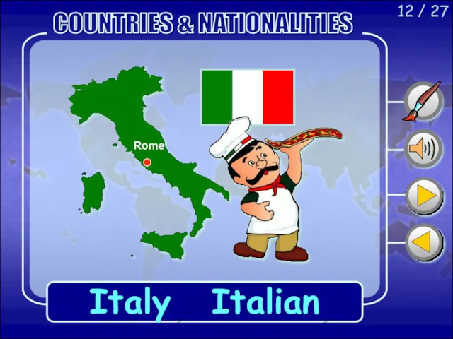 12 / 27 Italy Italian