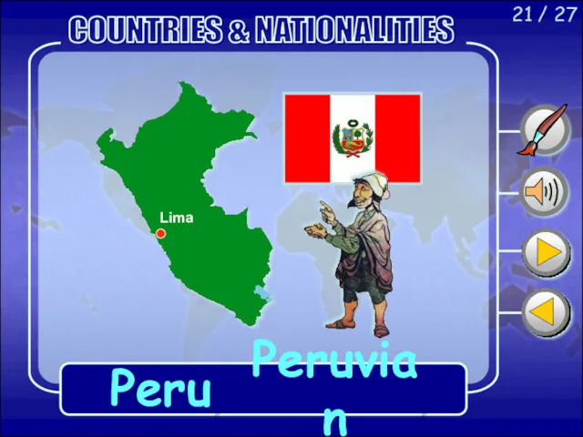 21 / 27 Peru Peruvian