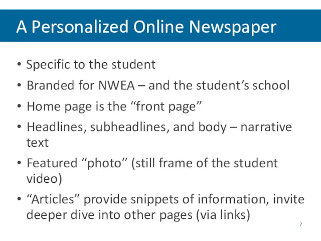 A Personalized Online Newspaper Specific to the student Branded for