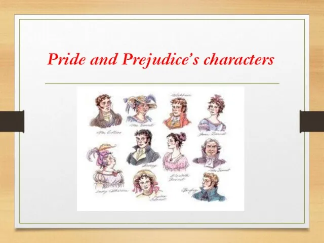 Pride and Prejudice’s characters