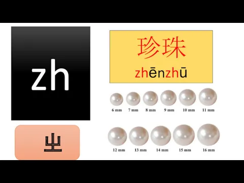 zh 珍珠 zhēnzhū ㄓ