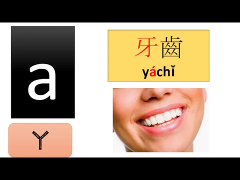 a 牙齒 yáchǐ ㄚ