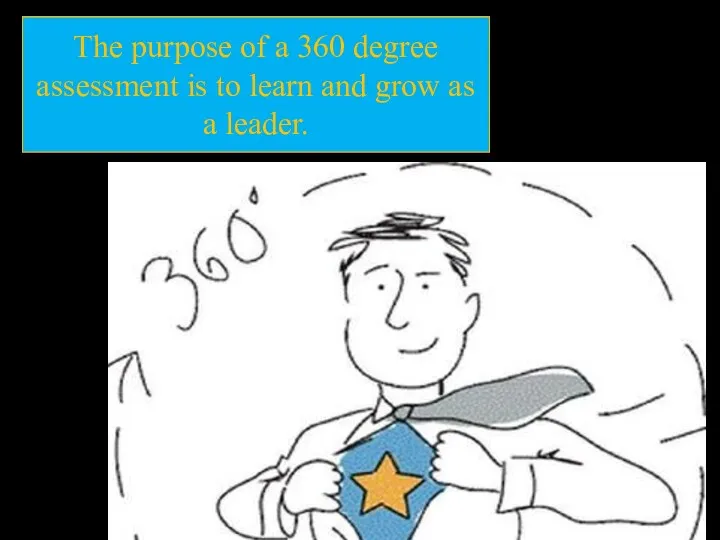 The purpose of a 360 degree assessment is to learn and grow as a leader.