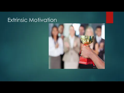 Extrinsic Motivation