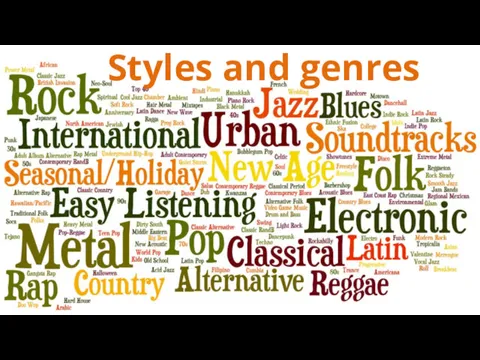 Styles and genres