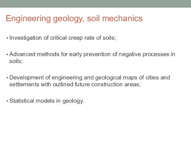 Investigation of critical creep rate of soils; Advanced methods for early prevention of