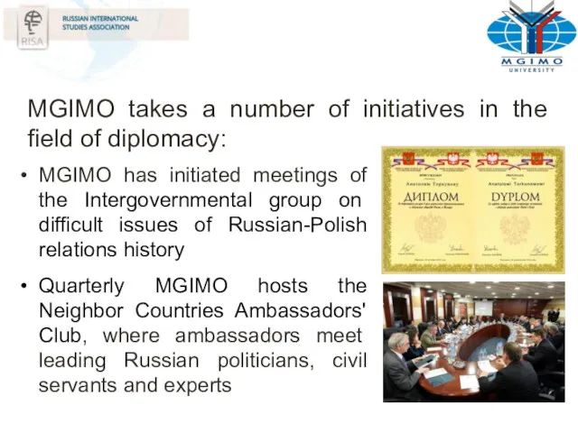 MGIMO has initiated meetings of the Intergovernmental group on difficult