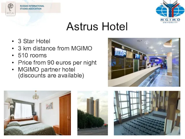 Astrus Hotel 3 Star Hotel 3 km distance from MGIMO