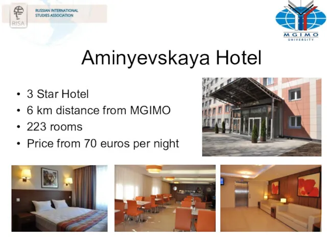 Aminyevskaya Hotel 3 Star Hotel 6 km distance from MGIMO