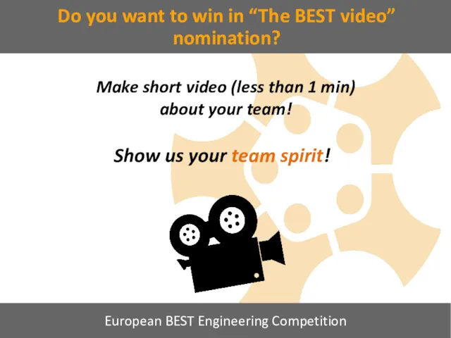 Do you want to win in “The BEST video” nomination?