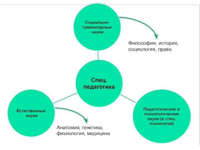 Анатомия, генетика, физиология, медицина Философия, история, социология, право