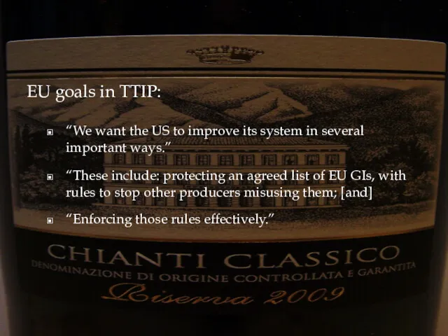 EU goals in TTIP: “We want the US to improve