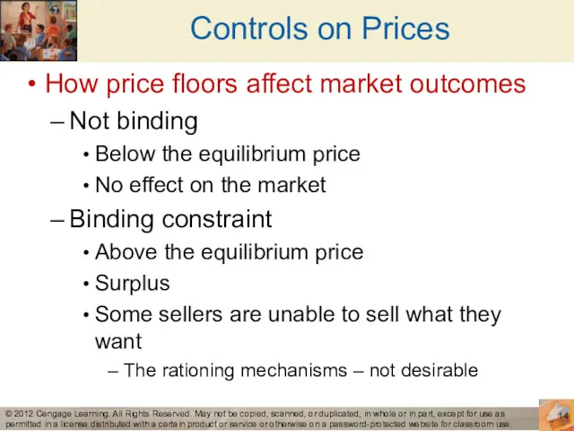 Controls on Prices How price floors affect market outcomes Not