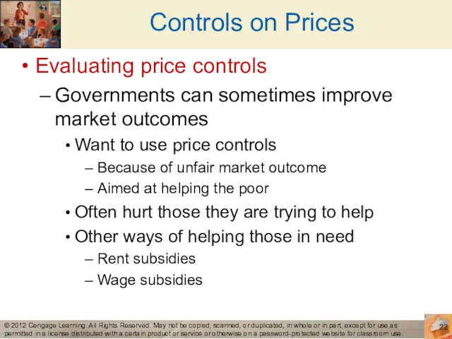 Controls on Prices Evaluating price controls Governments can sometimes improve