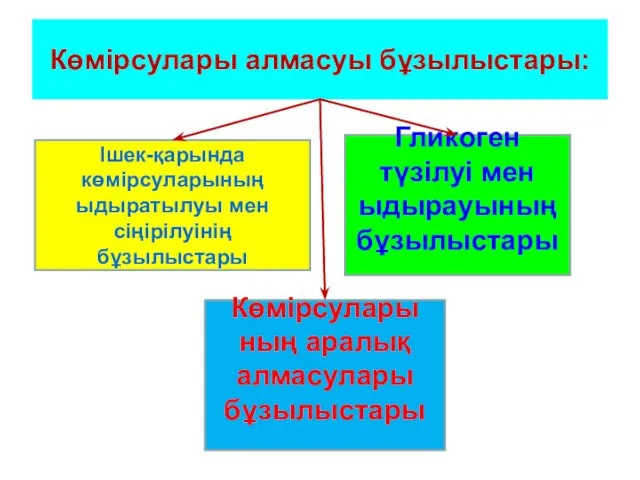 Көмірсулары алмасуы бұзылыстары: Гликоген түзілуі мен ыдырауының бұзылыстары Көмірсулары ның