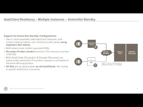 Support for Active/Hot Standby Configurations: Two or more separate Lite2