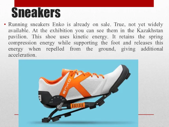 Sneakers Running sneakers Enko is already on sale. True, not