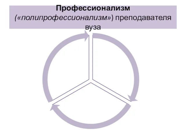 Профессионализм («полипрофессионализм») преподавателя вуза