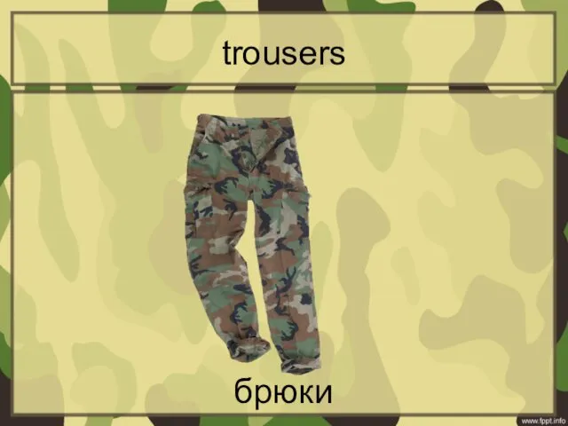 trousers брюки