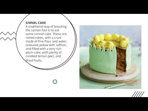 SIMNEL CAKE A traditional way of breaking the Lenten fast