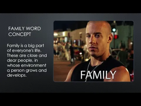 FAMILY WORD CONCEPT Family is a big part of everyone's