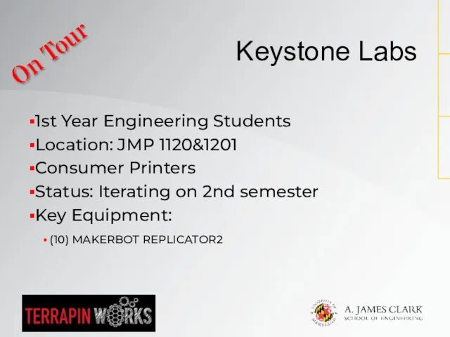 1st Year Engineering Students Location: JMP 1120&1201 Consumer Printers Status: