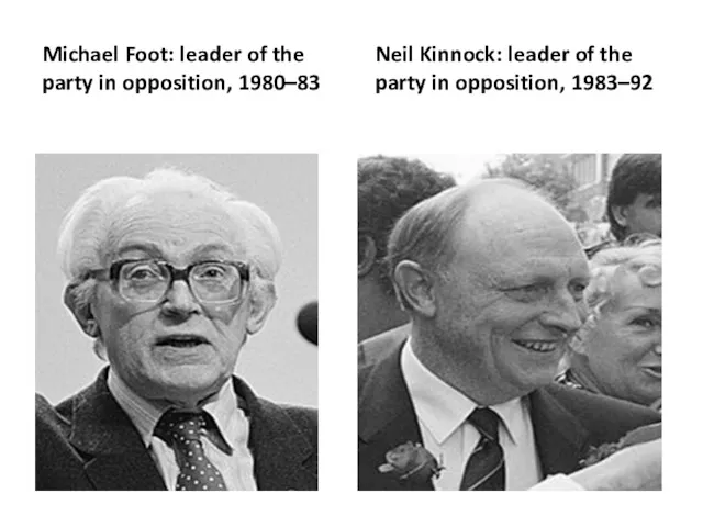 Michael Foot: leader of the party in opposition, 1980–83 Neil