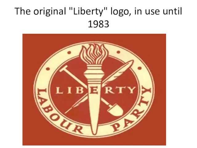 The original "Liberty" logo, in use until 1983