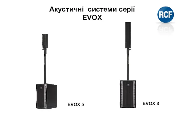 EVOX 5 EVOX 8 Акустичні системи серії EVOX