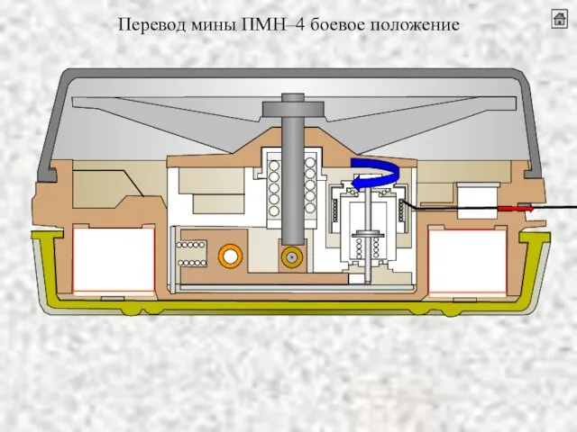 Перевод мины ПМН–4 боевое положение