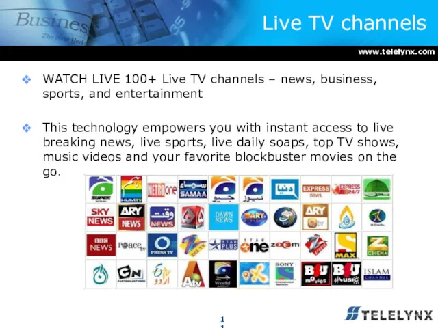 Live TV channels WATCH LIVE 100+ Live TV channels –