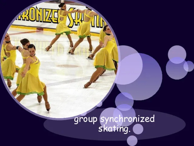 group synchronized skating.