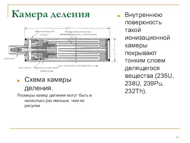 Камера деления Схема камеры деления. Размеры камер деления могут быть