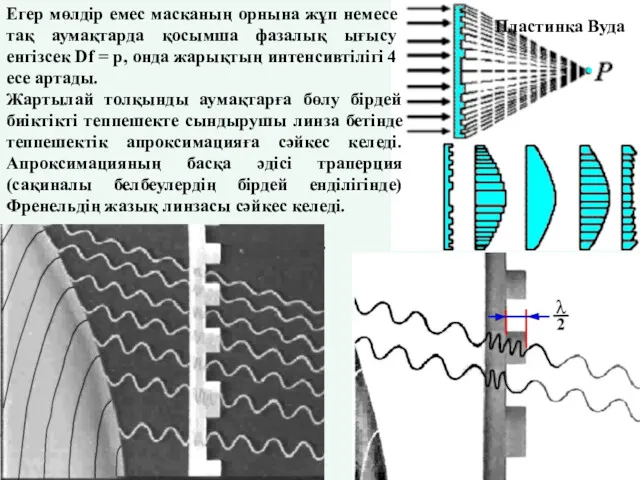 Пластинка Вуда Егер мөлдір емес масканың орнына жұп немесе тақ