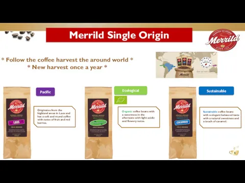 Merrild Single Origin * Follow the coffee harvest the around