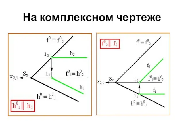 На комплексном чертеже