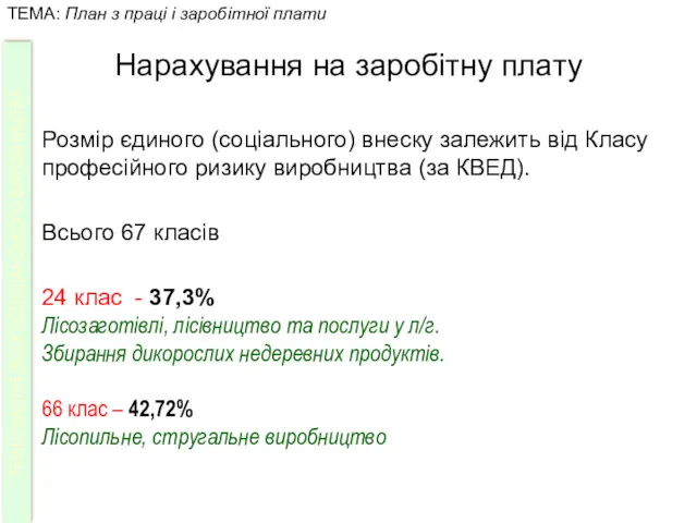 Нарахування на заробітну плату Розмір єдиного (соціального) внеску залежить від