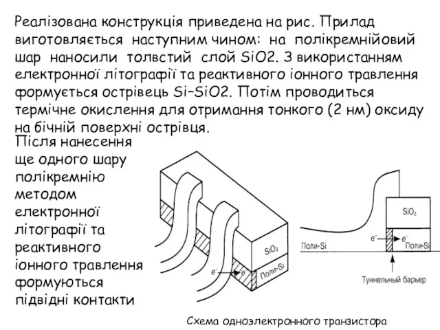 Реалізована конструкція приведена на рис. Прилад виготовляється наступним чином: на