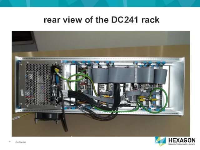 rear view of the DC241 rack